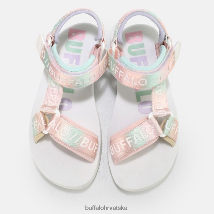 bijelo/multi Buffalo veganske sandale s platformom sage track |sandale TDD6T852